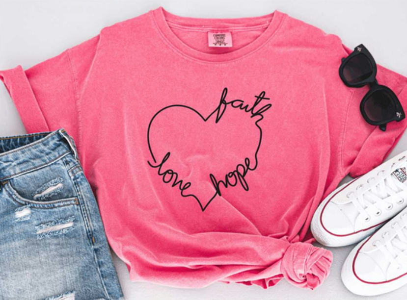 InspireUplift - Faith Hope Love T-Shirt